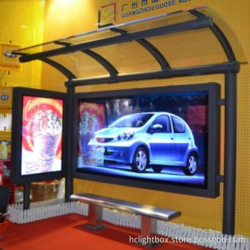 Outdoor Advertising Bus Stop Lightbox for Car Sign